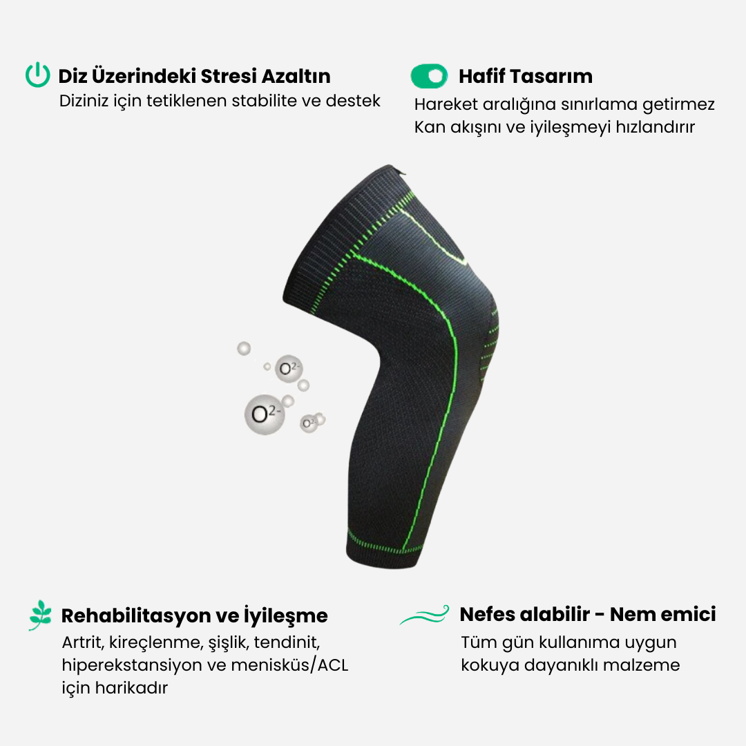 sorish™ Nefes Alabilir & Masaj Etkili & Kompresyon Dizlik