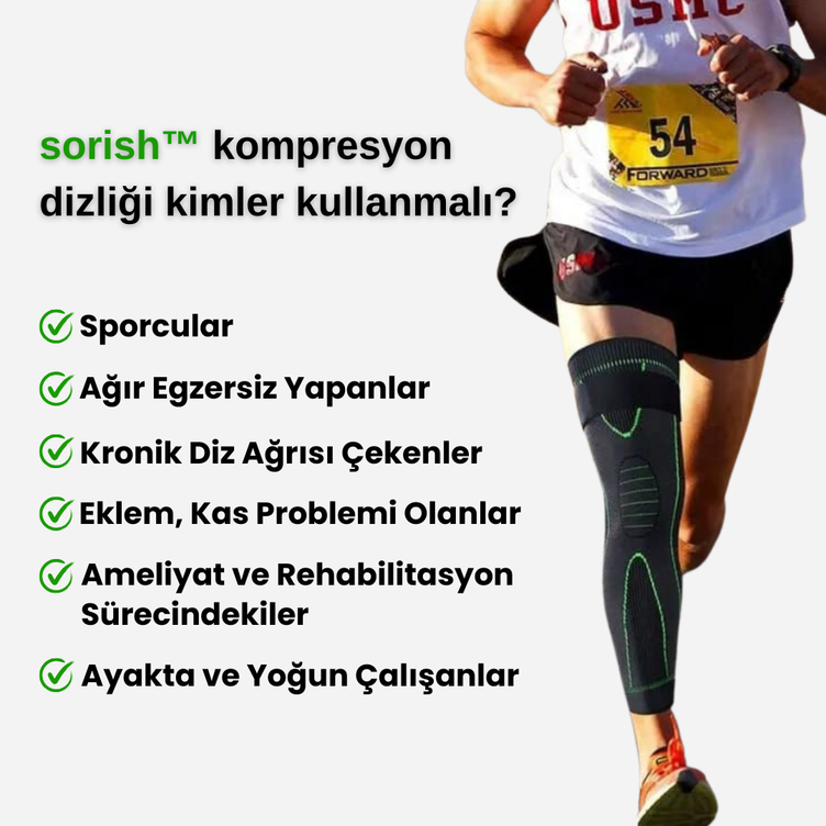 sorish™ Nefes Alabilir & Masaj Etkili & Kompresyon Dizlik
