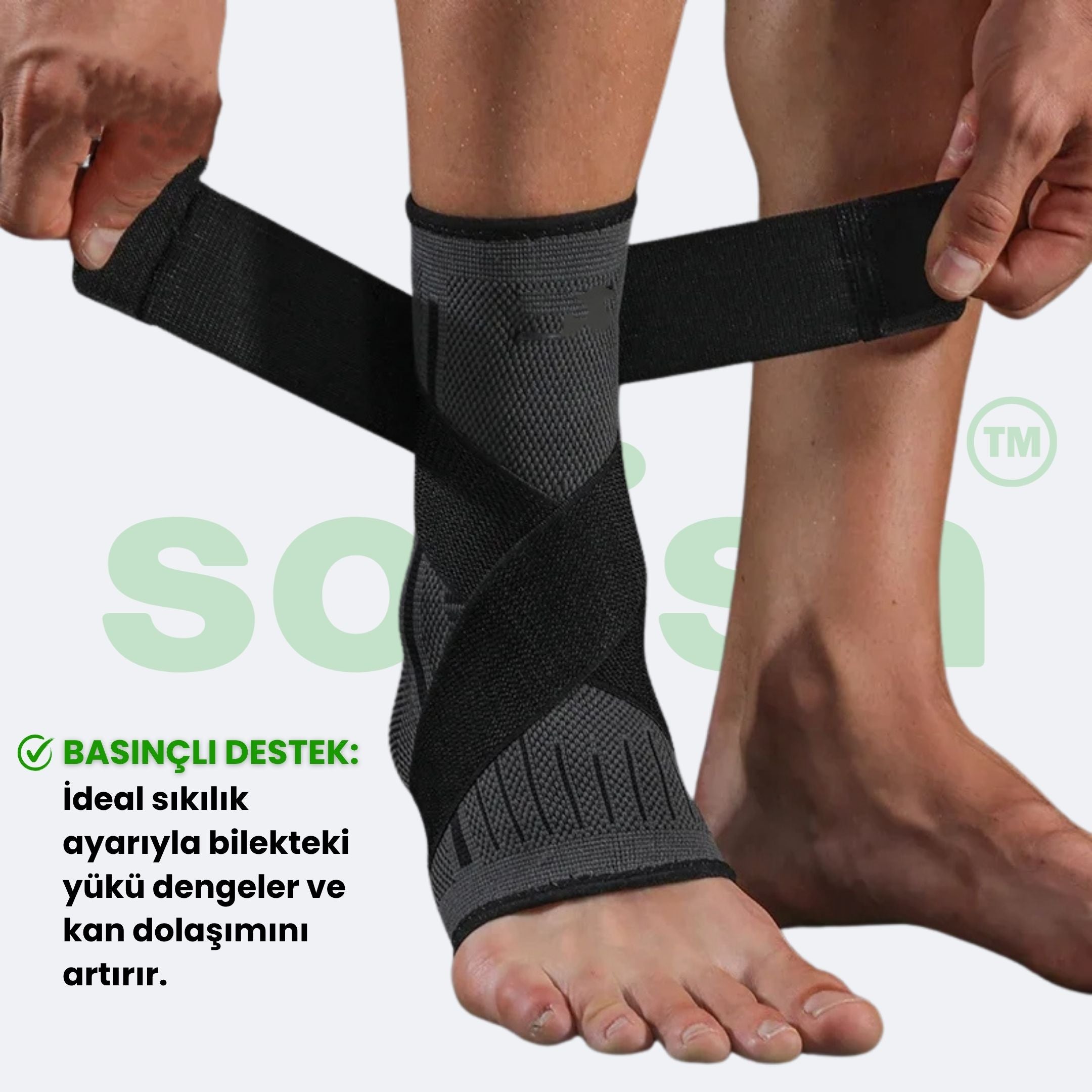 Sorish™ Faster VBOS! 'Bantlı Kemer Destekli 3D Örgü Ayak Bilekliği'