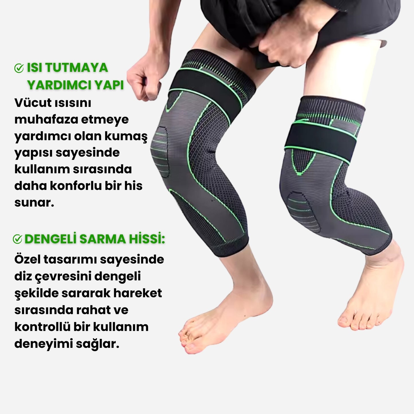 Sorish™ Nefes Alabilir & Masaj Etkili & Kompresyon Dizlik