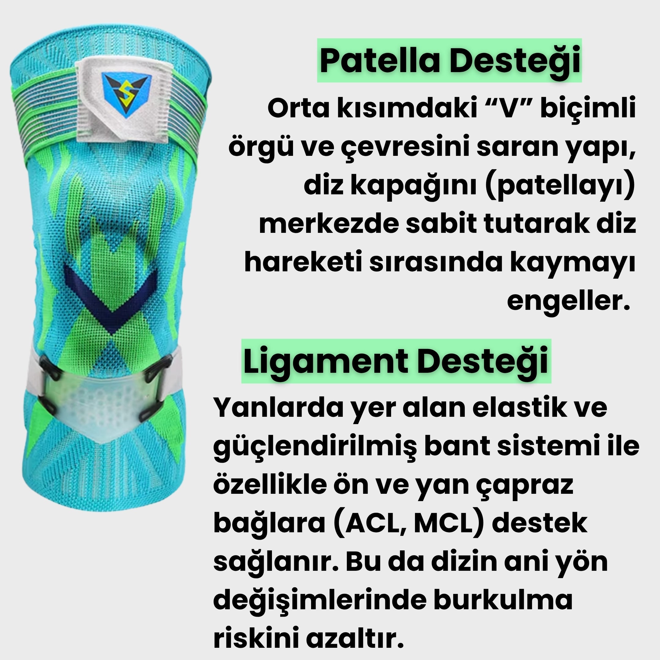 Sorish™ Veidorn Victory+ '3V Tasarımlı Premium Dizlik'