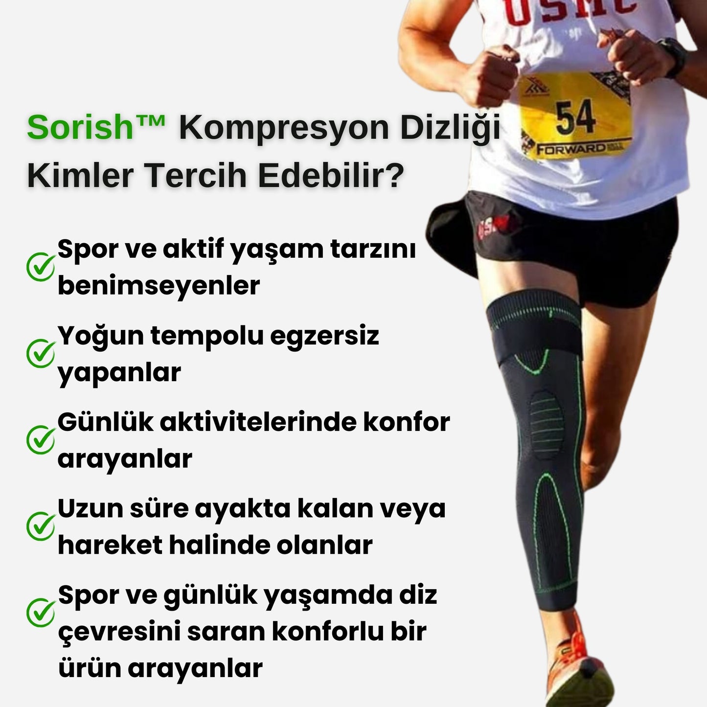Sorish™ Nefes Alabilir & Masaj Etkili & Kompresyon Dizlik