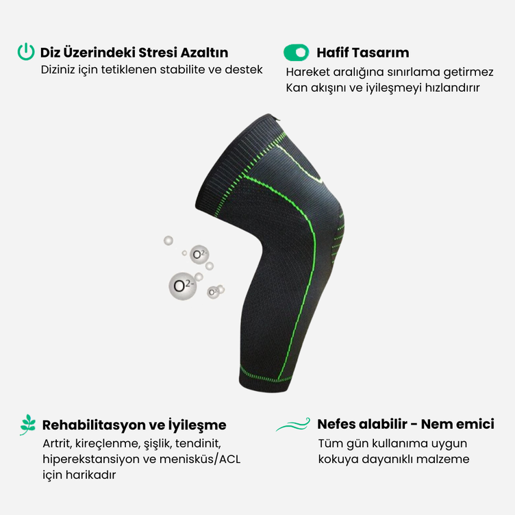 sorish™ Nefes Alabilir & Masaj Etkili & Kompresyon Dizlik