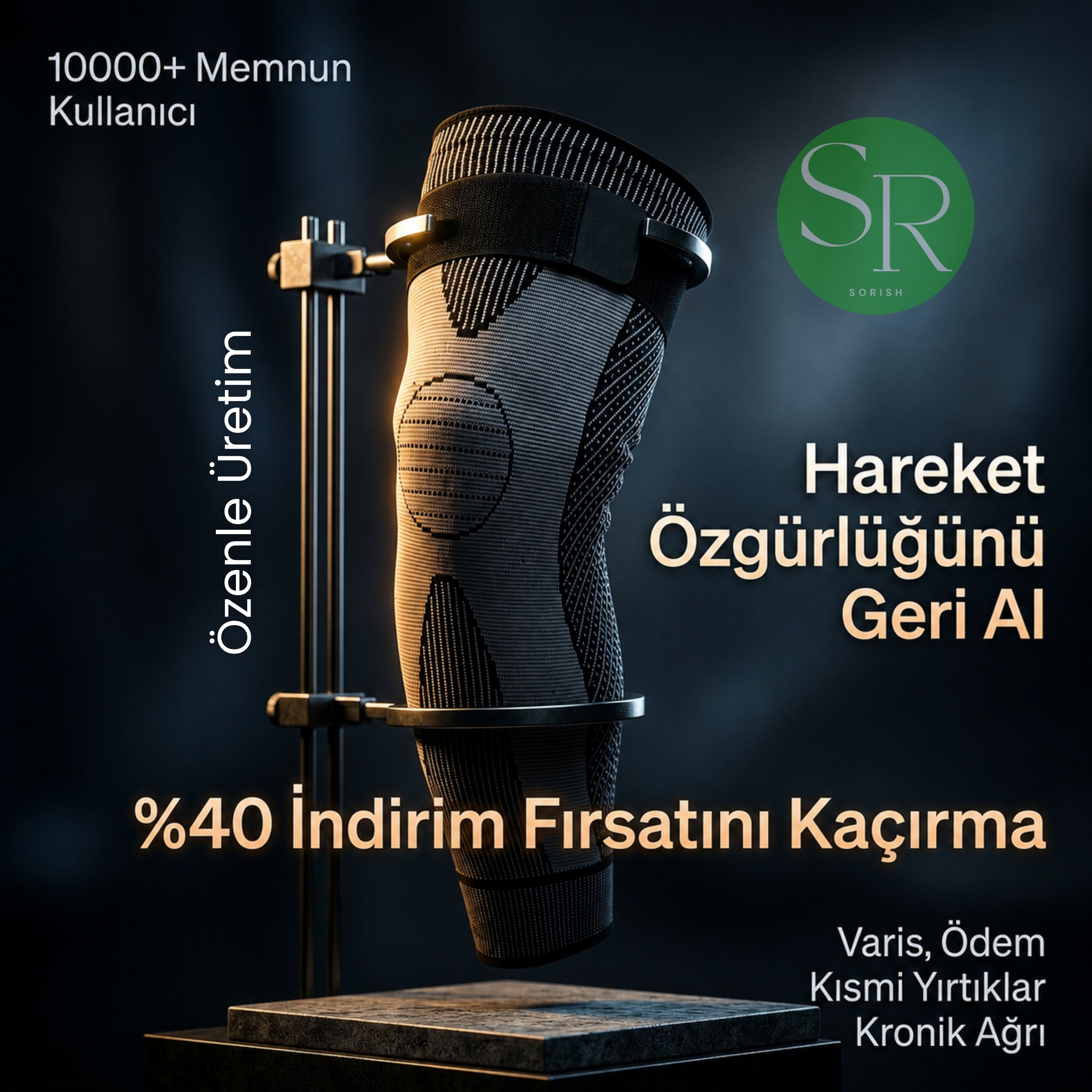 Sorish™ Nefes Alabilir & Masaj Etkili & Kompresyon Dizlik