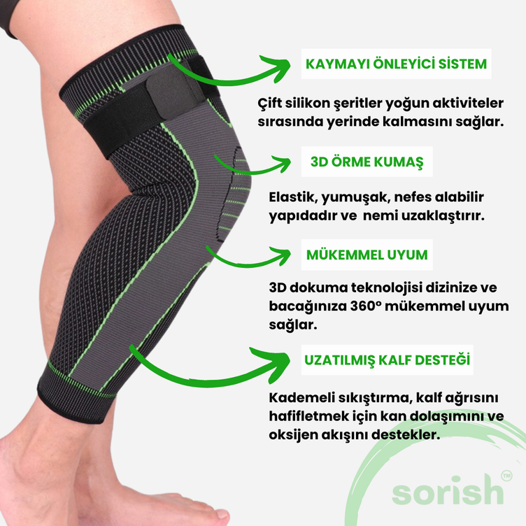 sorish™ Nefes Alabilir & Masaj Etkili & Kompresyon Dizlik